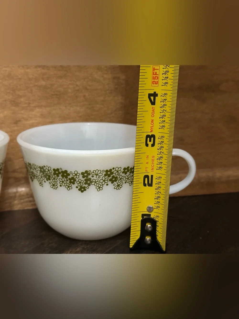 Vintage 70’s 80’s PYREX Spring Blossom or Crazy Daisy cups Corningware USA